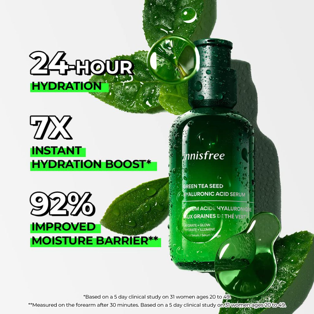 Innisfree Green Tea Seed Serum Claims