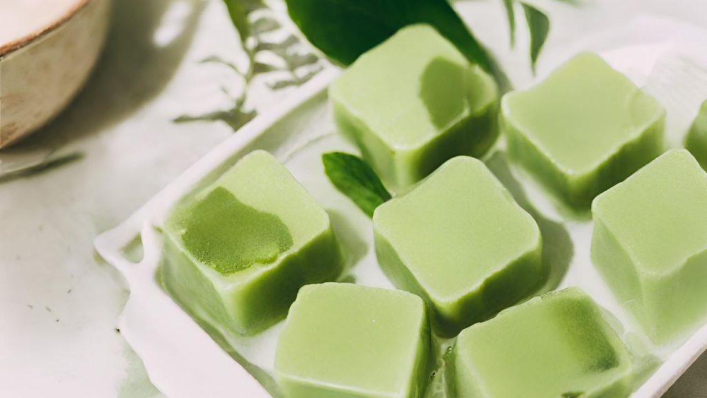 Korean Beauty Hacks - Green Tea Ice Cubes