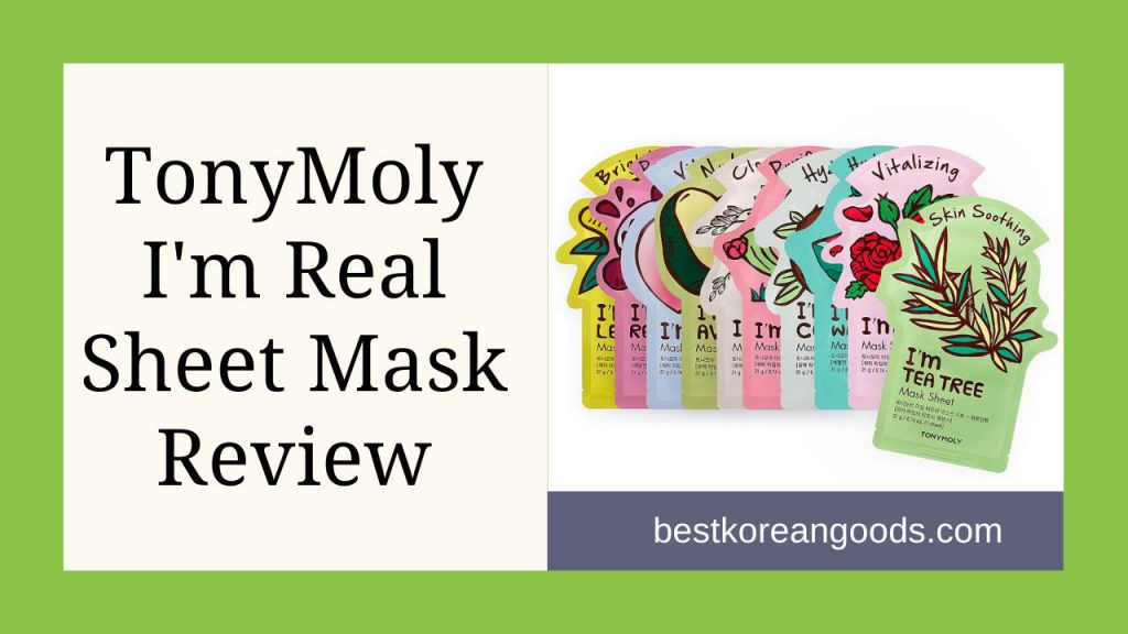 TonyMoly I'm Real Sheet Mask Review